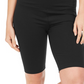 Shorts de ciclismo femininos para ioga Style &amp; Co, pretos, tamanho pequeno