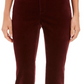 Calça jeans feminina Charter Club Lexington Velveteen com controle de barriga, perna reta, vermelho brilhante, tamanho 14