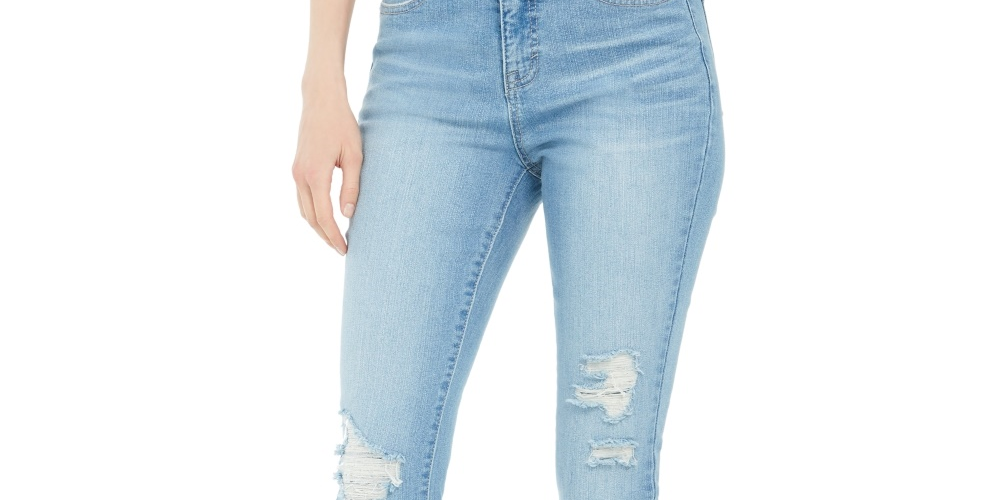 Calça jeans skinny feminina Style &amp; Co, azul, tamanho 14