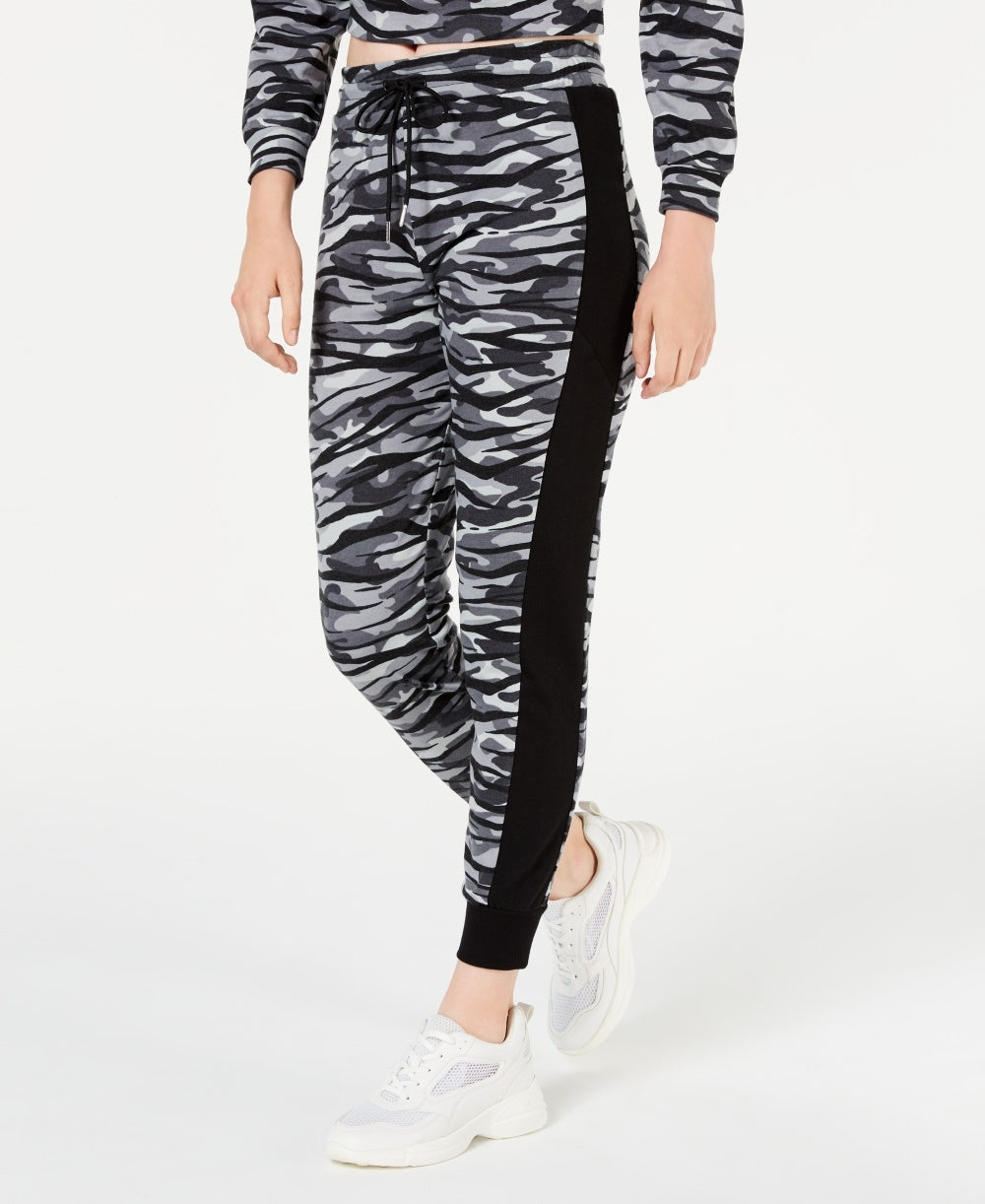 Calça jogger colorblock infantil Material Girl cinza tamanho médio