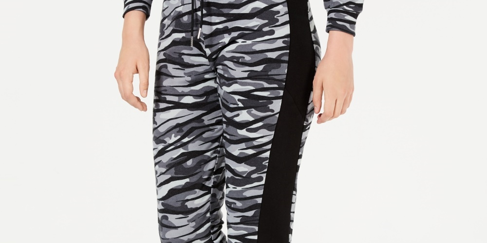 Calça jogger colorblock infantil Material Girl cinza tamanho médio