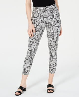 Calça jeans skinny estampada Tinseltown Junior's cinza tamanho 5