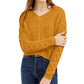 Suéter com cadarço Almost Famous Juniors, tamanho médio, amarelo, pequeno