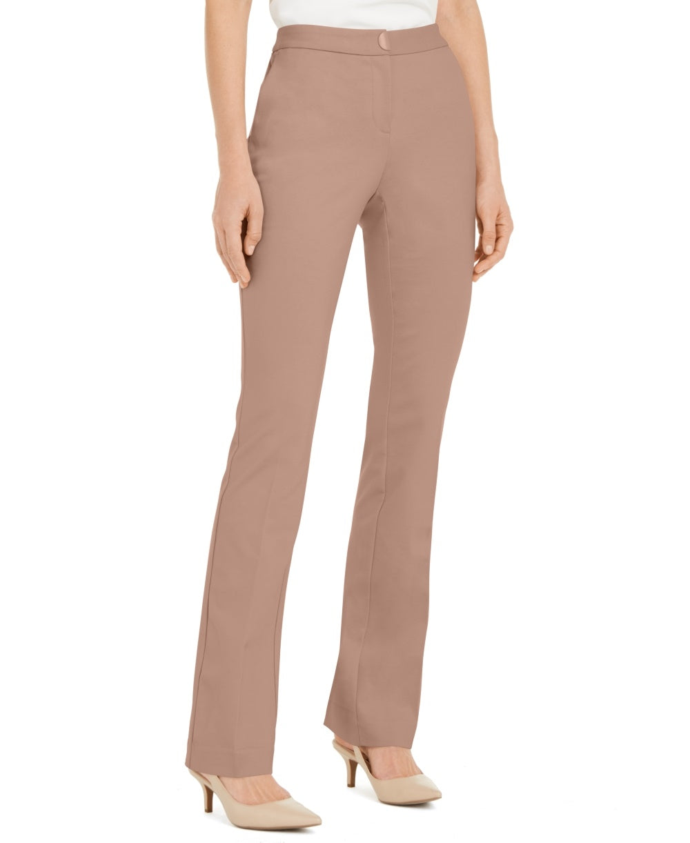 Calça Alfani Feminina Petite Hardware-Waist Rosa Escuro Tamanho 6 P
