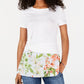 Tommy Hilfiger Blusa Feminina com Barra Torcida e Acabamento em Camadas, Branca, Tamanho XG