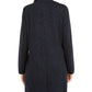 Jaqueta Alfani Feminina Petite com Frente Aberta e Jacquard Preta PL