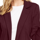 Blazer de malha feminino Maison Jules com manga 3/4, vinho, tamanho extrapequeno