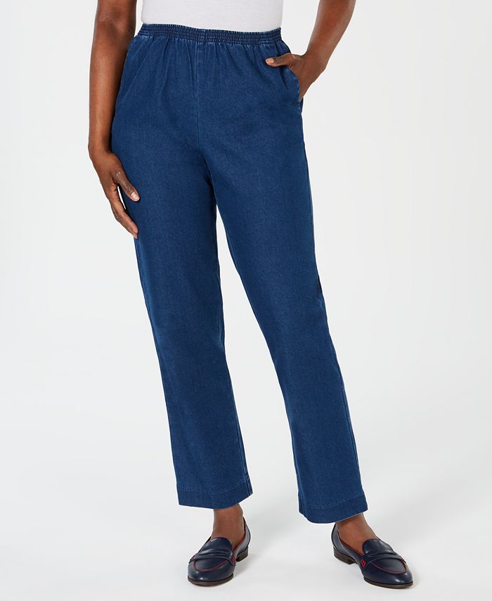 Calça jeans feminina Karen Scott, azul, tamanho pequeno