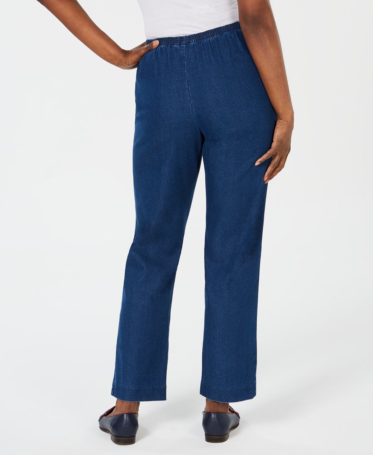 Calça jeans feminina Karen Scott, azul, tamanho pequeno