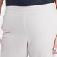 Calça capri plus size feminina NY Collection, bege, tamanho 20