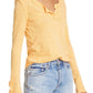 Camisa Hazy Day Feminina Free People Laranja Tamanho X-S