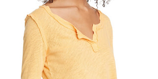 Camisa Hazy Day Feminina Free People Laranja Tamanho X-S