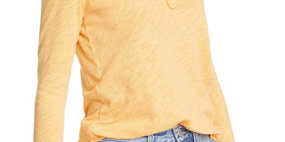 Camisa Hazy Day Feminina Free People Laranja Tamanho X-S