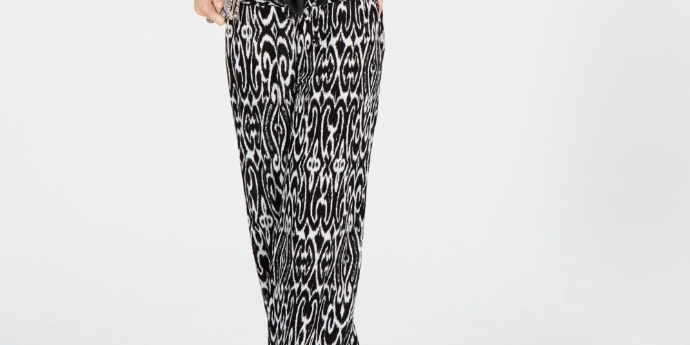 Blusa feminina pequena com cadarço INC International Concepts, preta, tamanho P