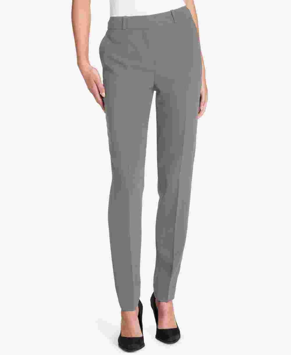 Calça skinny feminina DKNY para usar no trabalho, cinza, tamanho 6
