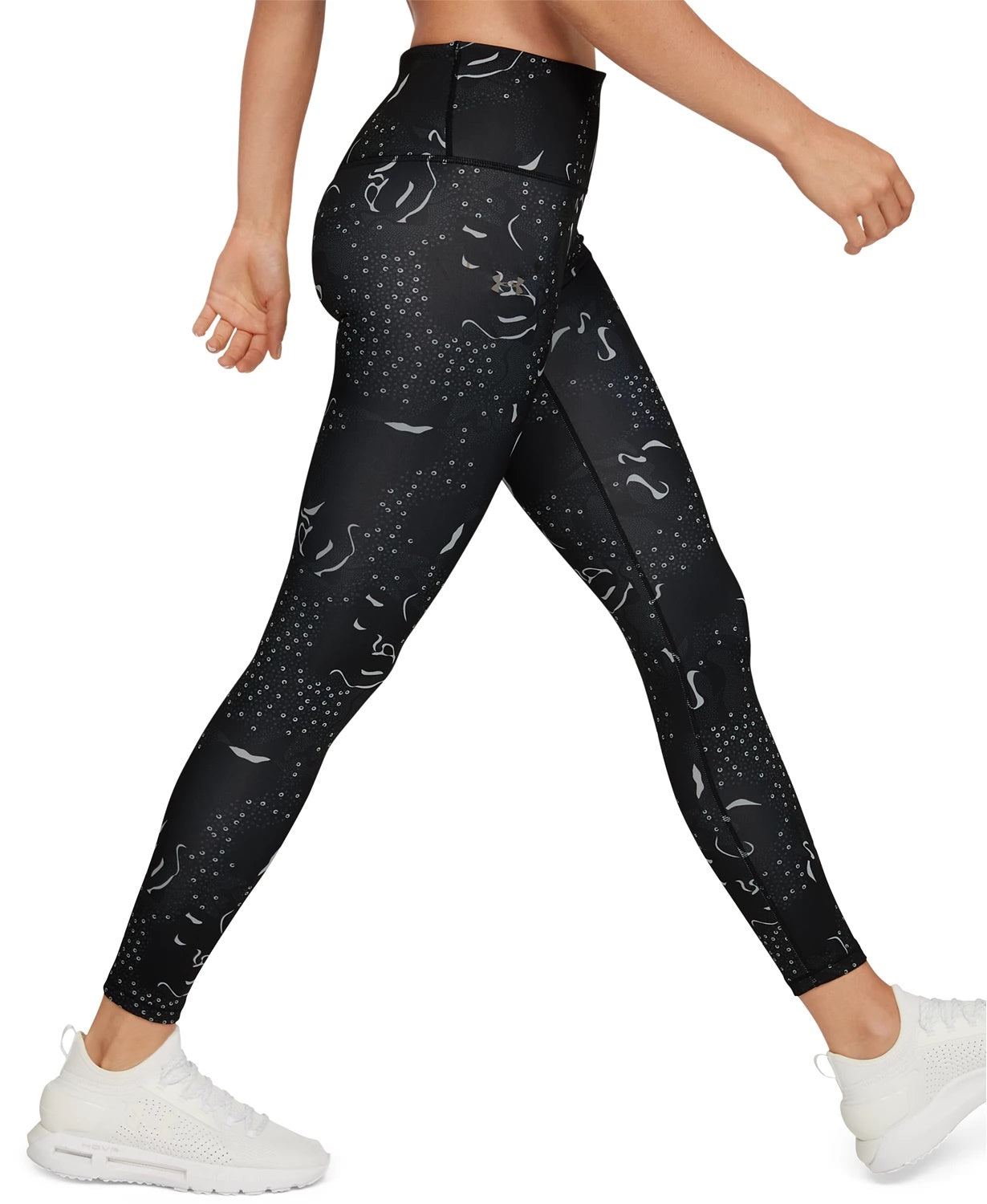 Leggings Under Armour Coldgear Armour Print Feminina Preta Tamanho X-S