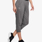 Calça de moletom Under Armour Ua Tech Play Up Capri feminina, preta, tamanho X-S