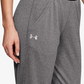 Calça de moletom Under Armour Ua Tech Play Up Capri feminina, preta, tamanho X-S