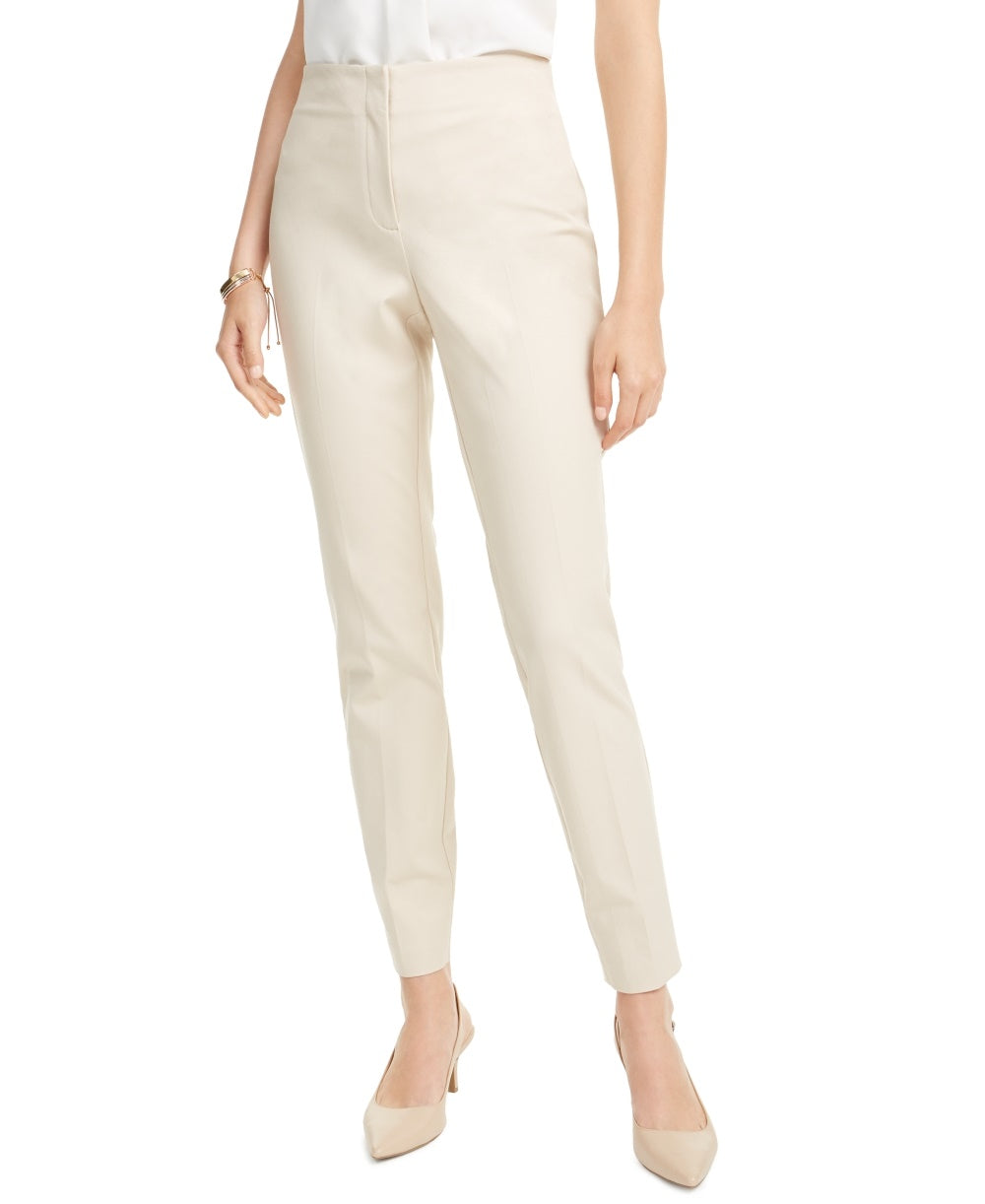 Calça skinny feminina Alfani cintura alta bege tamanho 10