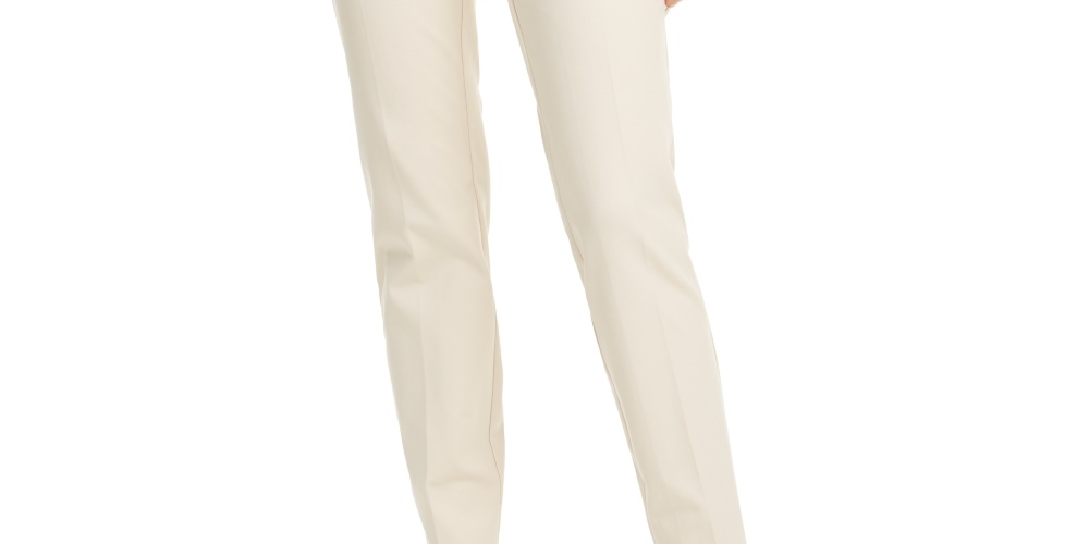 Calça skinny feminina Alfani cintura alta bege tamanho 10