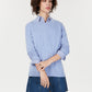 Suéter feminino de cashmere oversized com gola redonda, azul, tamanho M, da Charter Club