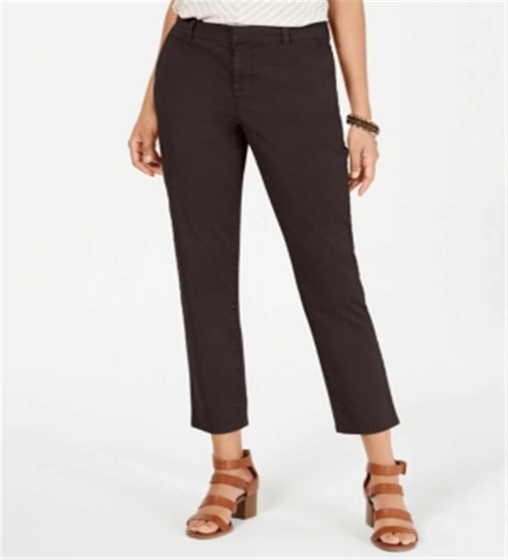 Calça Chino Feminina Style &amp; Co Marrom Tamanho 10