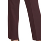 Calça feminina DKNY com zíper e bolsos, perna reta, roxa, tamanho 14