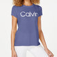 Camiseta Calvin Klein Performance Logo Feminina Roxa Tamanho XS