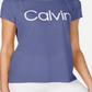 Camiseta Calvin Klein Performance Logo Feminina Roxa Tamanho XS