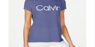 Camiseta Calvin Klein Performance Logo Feminina Roxa Tamanho XS