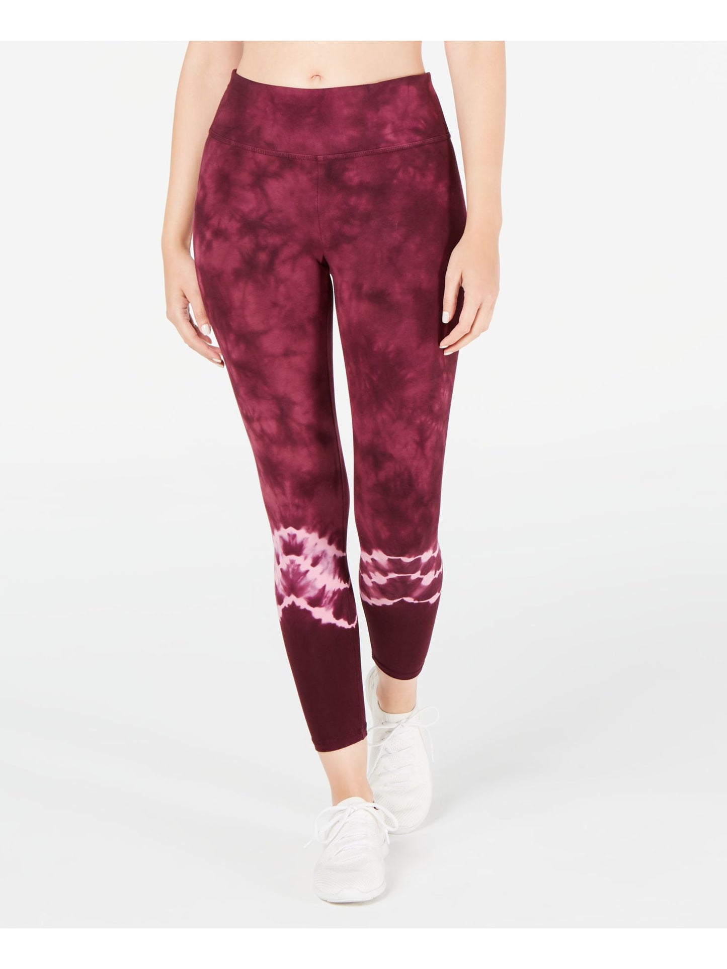 Leggings skinny femininas Ideology Acid Wash Active Wear roxas tamanho pequeno