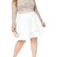 Vestido curto de renda City Studios Junior's Plus, marrom, tamanho 2