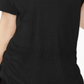 Camiseta feminina Rachel Roy com decote canoa franzido, preta, tamanho médio