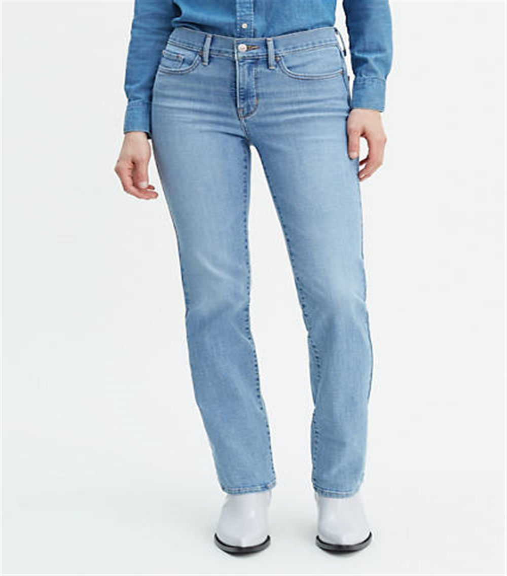 Calça Jeans Levi's 314 Shaping Straight Feminina Azul Tamanho 30X34