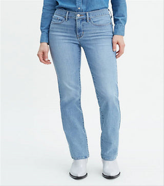 Calça Jeans Levi's 314 Shaping Straight Feminina Azul Tamanho 27X28