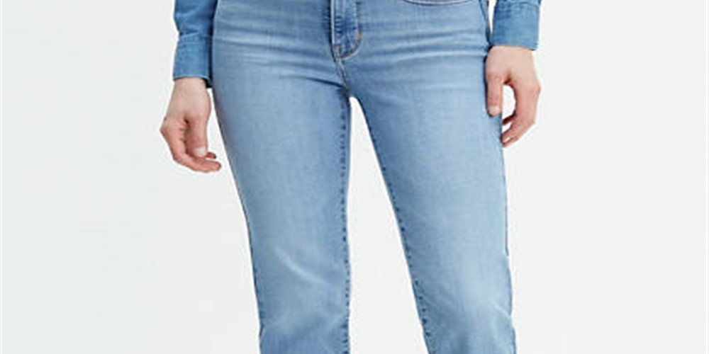 Calça Jeans Levi's 314 Shaping Straight Feminina Azul Tamanho 27X28