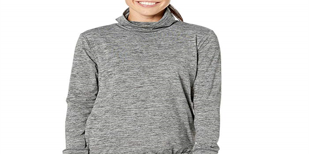 Camiseta Nike Yoga Funnel Neck Dri Fit Feminina Cinza Tamanho XS