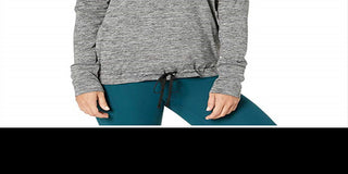 Camiseta Nike Yoga Funnel Neck Dri Fit Feminina Cinza Tamanho XS