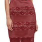 Vestido de coquetel floral Guss Illusion feminino vermelho tamanho 4