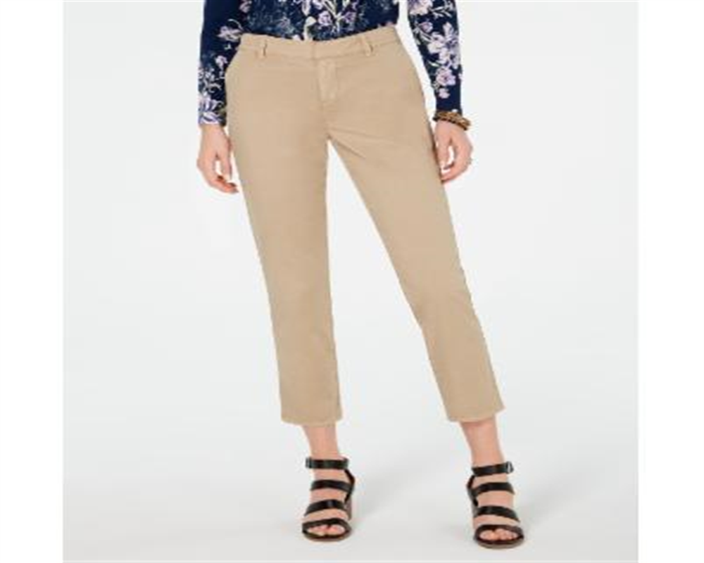 Calça Chino Feminina Style &amp; Co Marrom Tamanho 8
