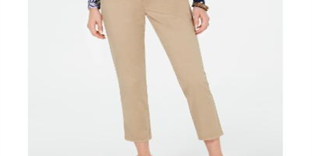 Calça Chino Feminina Style &amp; Co Marrom Tamanho 8