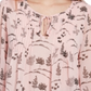 Tommy Hilfiger Blusa Feminina Manga Longa Bayview Dot Pintuck Rosa Tamanho Médio