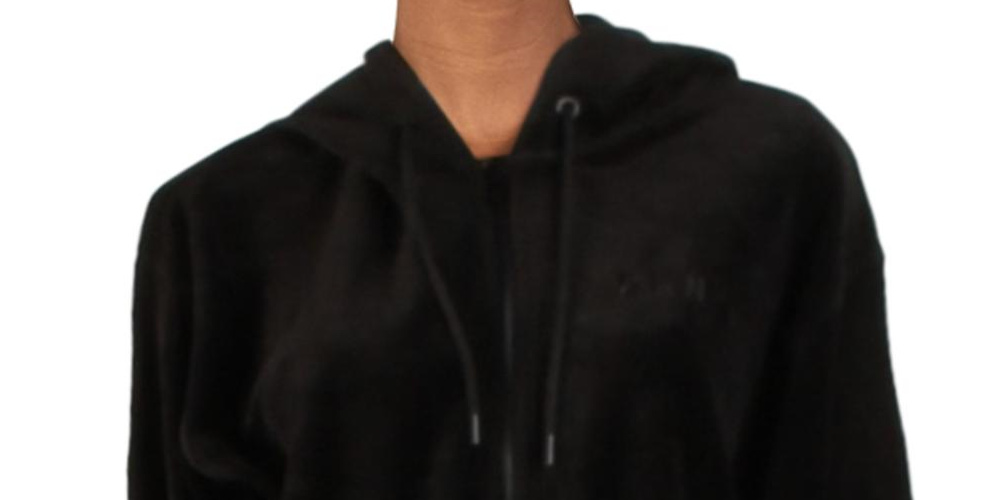 DKNY Athleisure Fitness Hoodie Feminino Preto Tamanho Médio