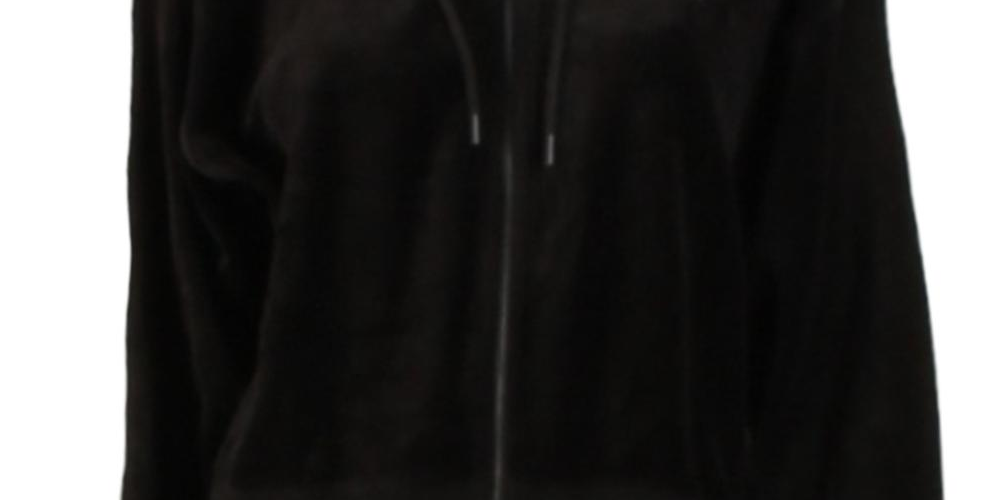 DKNY Athleisure Fitness Hoodie Feminino Preto Tamanho Médio