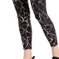 Leggings estampadas femininas ID Ideology pretas tamanho grande