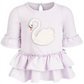Vestido de cisne com babados para meninas First Impressions, roxo, tamanho 24 meses