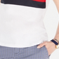 Camiseta feminina Tommy Hilfiger de algodão com estampa floral e bandeira, branca, tamanho X-G