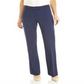 Calça feminina Anne Klein Flare Leg Twill Stretch Azul Tamanho 16