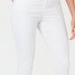 Calça jeans masculina justa, perna reta, cintura baixa, tamanho 4, branca, da INC International Concepts