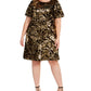 Vestido plus size feminino com lantejoulas em dois tons, amarelo, tamanho 2X, da INC International Concepts